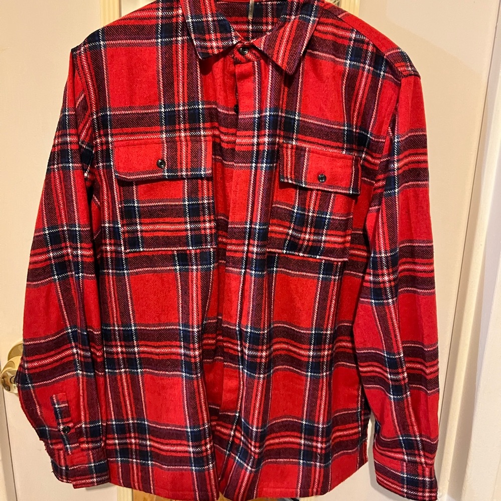 OVERSIZED PLAID SHIRT - MINT CREW